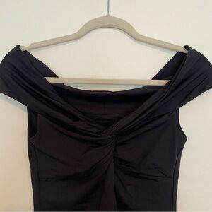 NWT House of Harlow Elegant Black Off-Shoulder Top